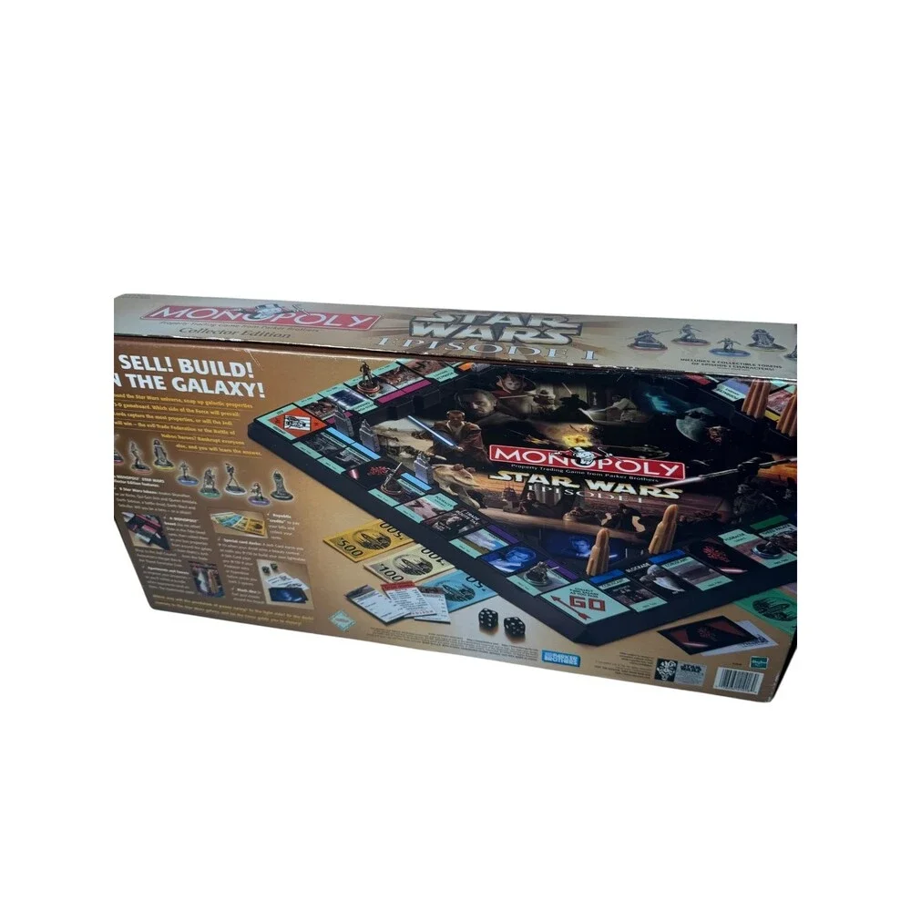 Monopoly Star Wars Episode I Board Game Parker Brothers 3-D Collector's Edition